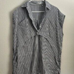 Opening ceremony blue and white striped mini dress